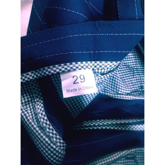 3 piece Suit Striped Navy Blue size 30 NWT - Picture 9 of 16